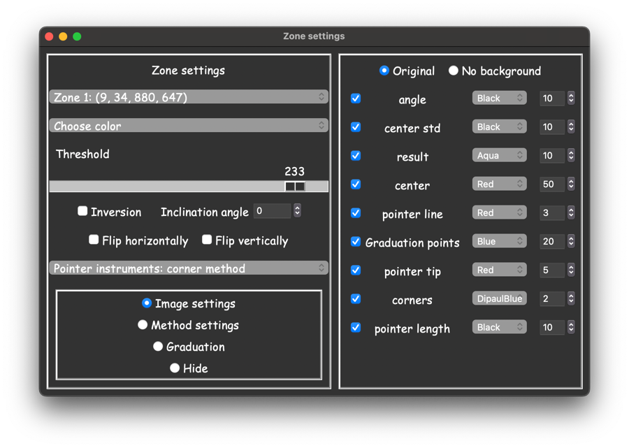 Image settings