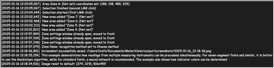 Method settings